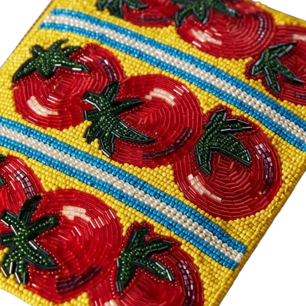 Anthropologie Fiona Medium Beaded Pouch Tomato Viral On TikTok